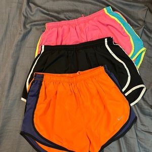 3 pairs of Nike Tempo Shorts M